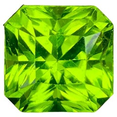 7.44 Carats Peridot Stone Custom Precision Cut Natural Pakistani Gemstone