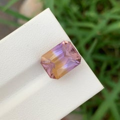 7.45 Carat Natural Loose Ametrine Emerald Shape Gem For Jewellery Making