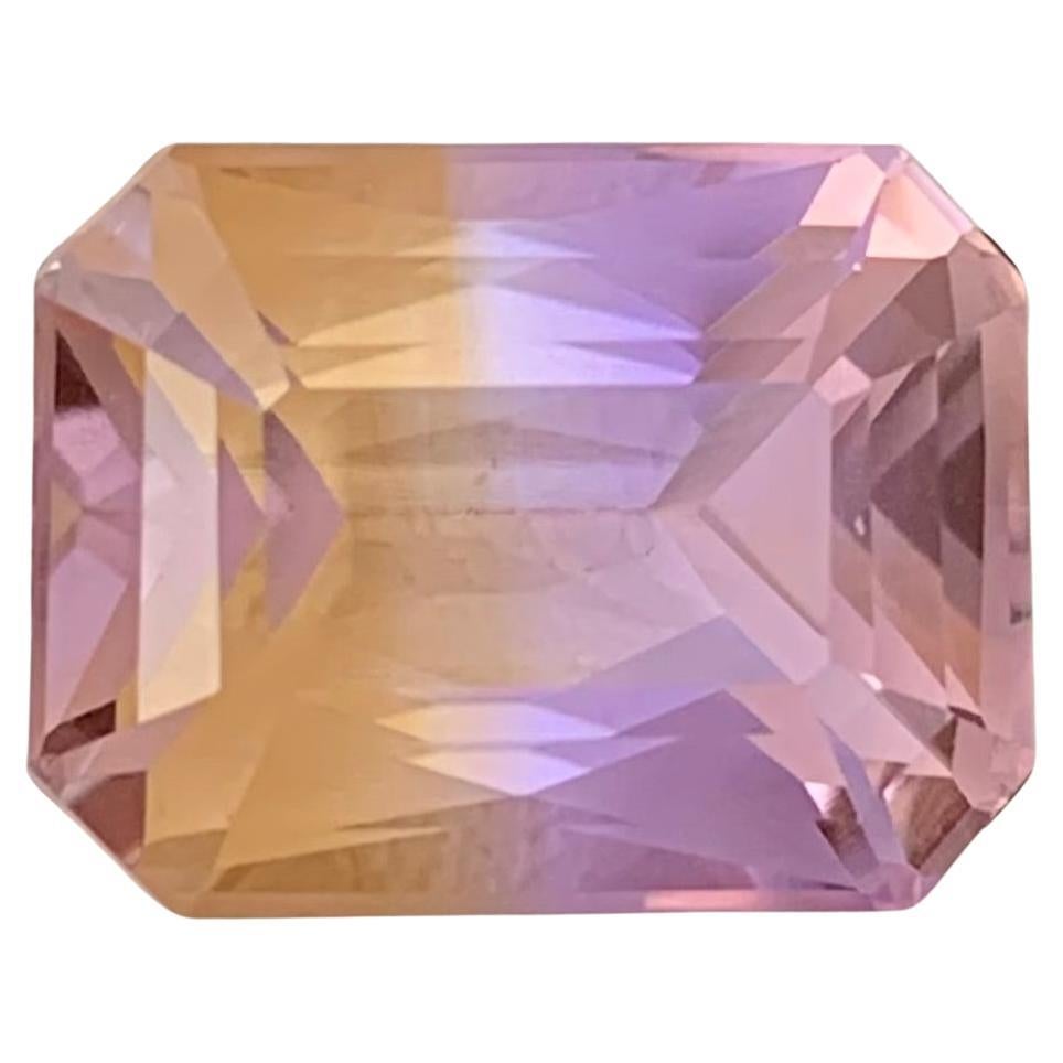 7.45 Carat Natural Loose Ametrine Emerald Shape Gem For Jewellery Making