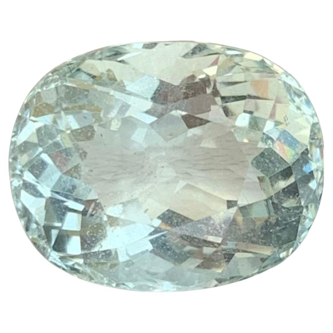7.45 carati di acquamarina naturale sfusa di forma ovale dalla Nigeria