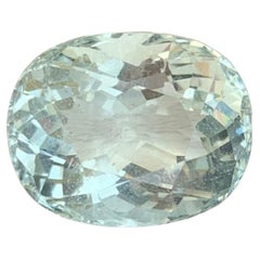 7.45 carati di acquamarina naturale sfusa di forma ovale dalla Nigeria