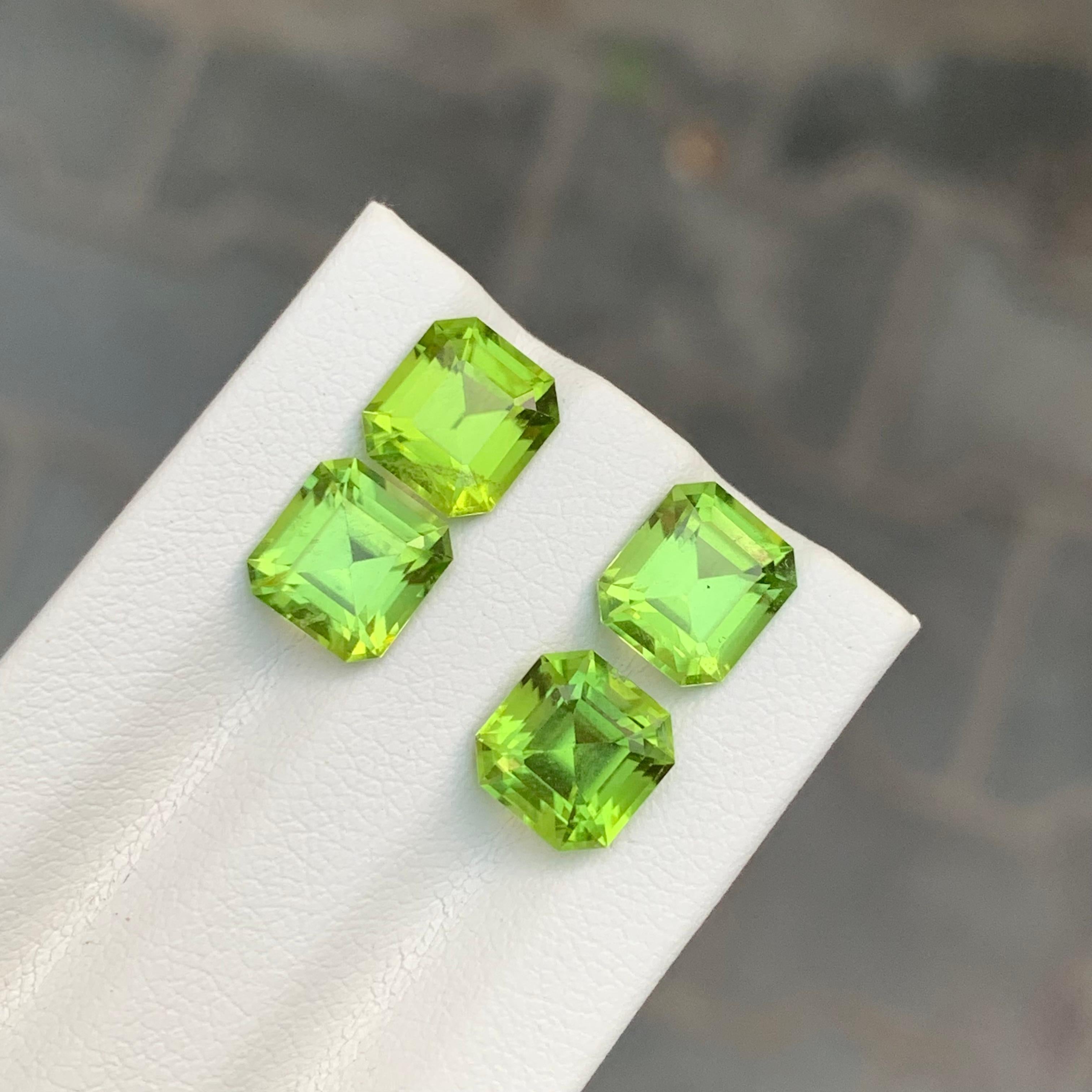 7.45 Carat Natural Loose Peridot Lot For Jewellery Making 4