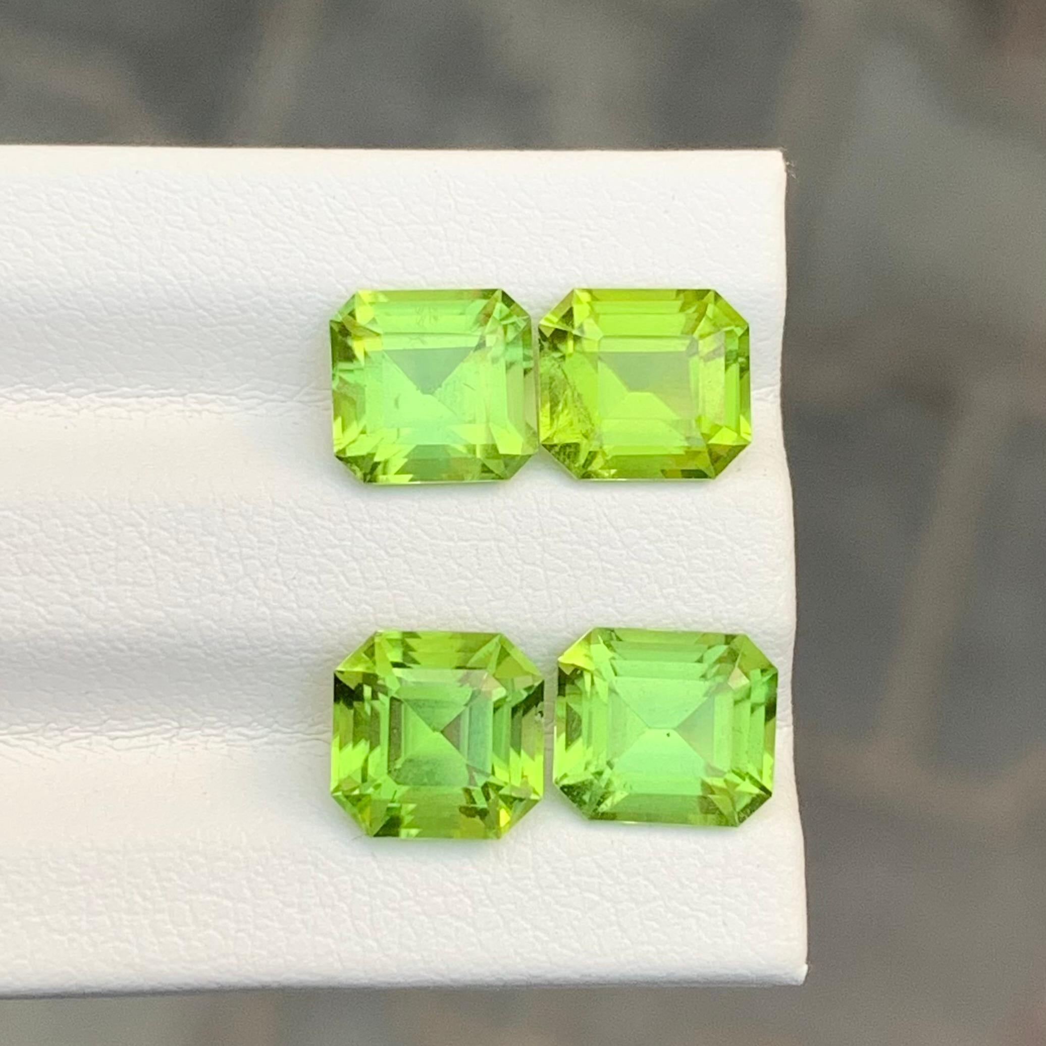 7.45 Carat Natural Loose Peridot Lot For Jewellery Making 5