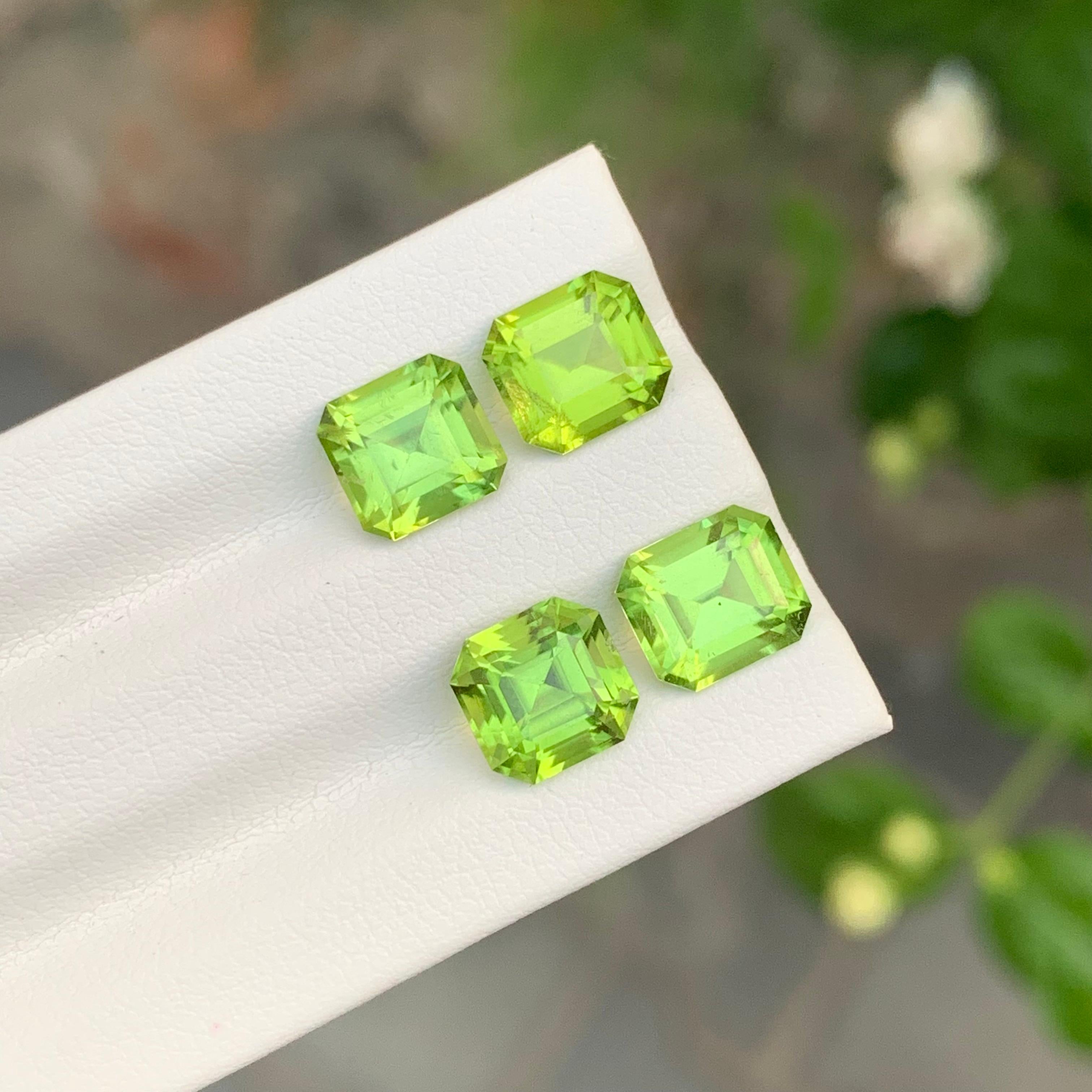 Loose Peridot Lot

Weight: 7.45 Carats
Sizes: 1.80 To 2.00 Carat 
Colour: Green
Origin: Supat Valley, Pakistan
Shape: Asscher And Emerald 
Certificate: On Demand
Treatment: Non

Peridot, a vibrant and lustrous gemstone, has been cherished for