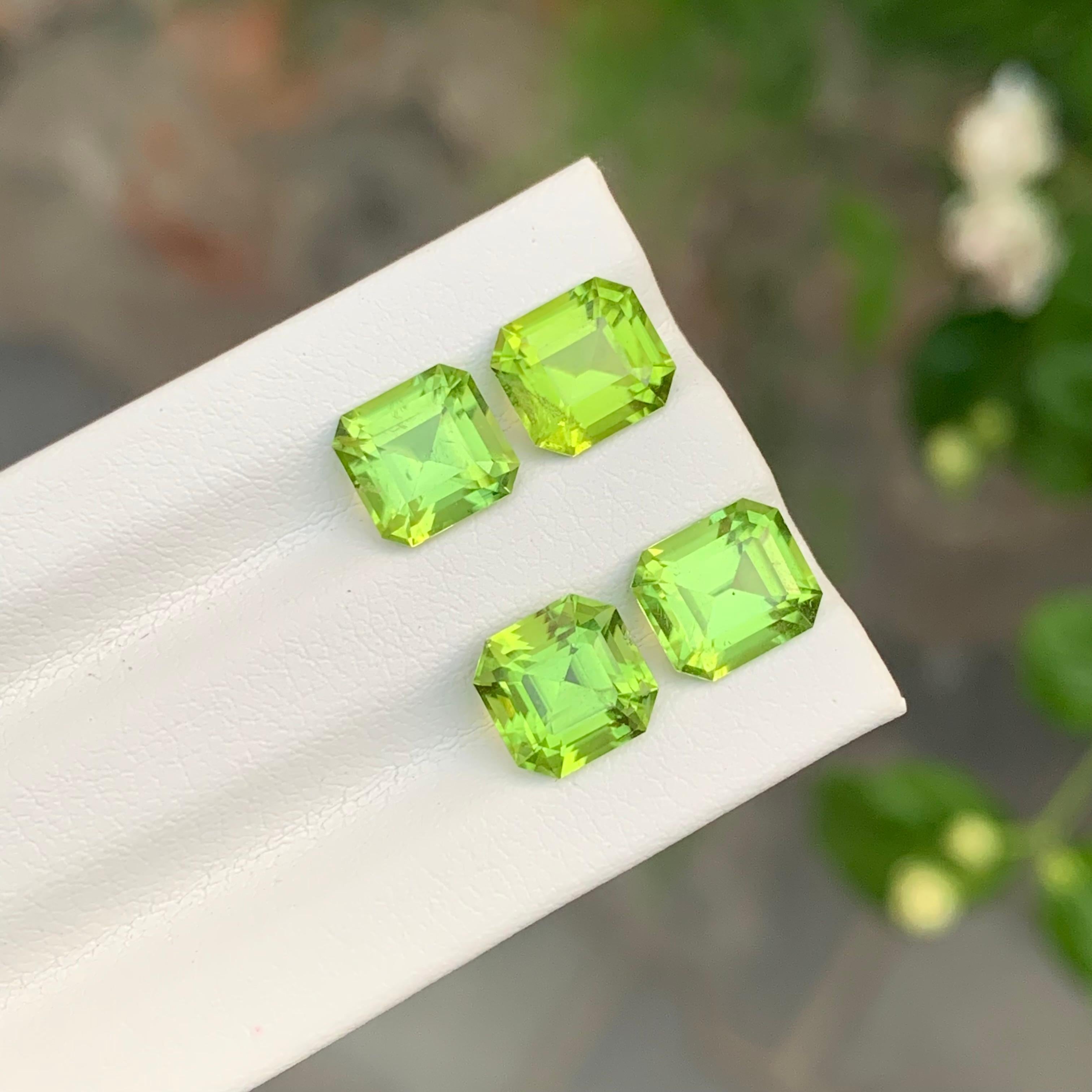 Arts and Crafts 7.45 Carat Natural Loose Peridot Lot For Jewellery Making