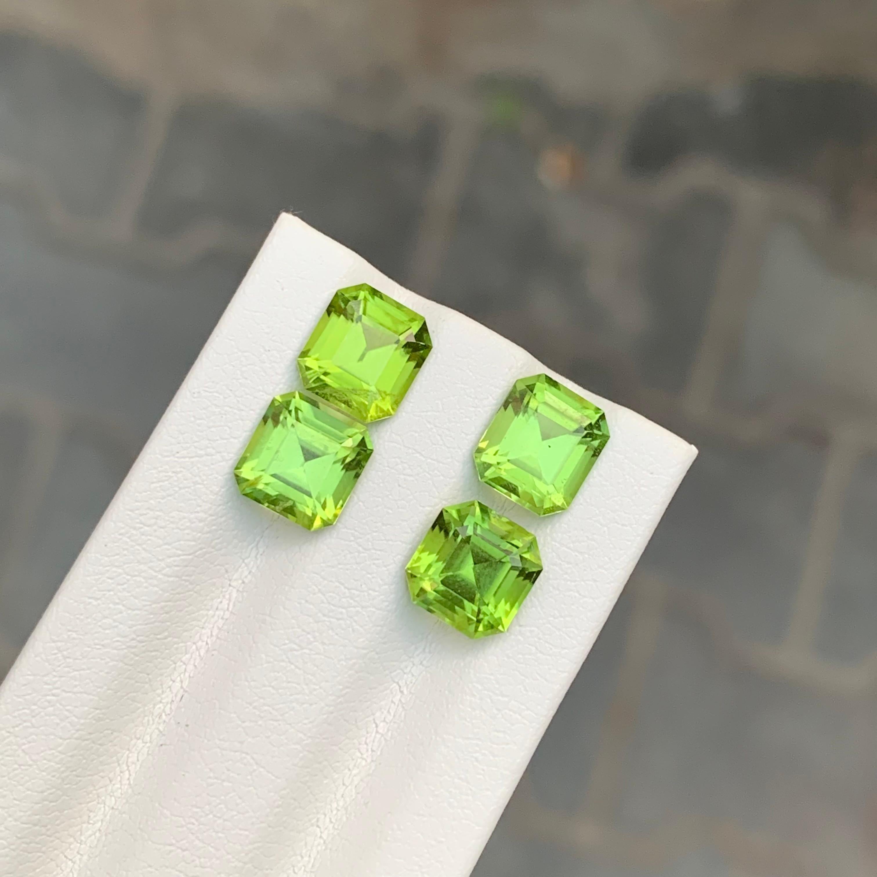 7.45 Carat Natural Loose Peridot Lot For Jewellery Making 2