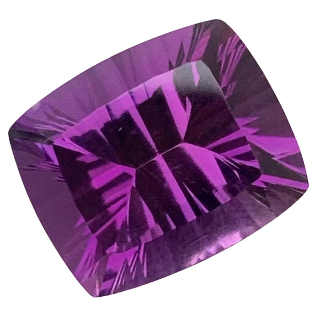 7.45 Carat Natural Loose Purple Amethyst Laser Cut Gemstone from, Brazil For Sale