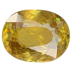 7.45 Carat Natural Loose Titanite / Sphene Cushion Shape Gemstone