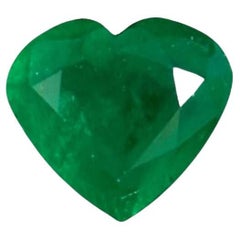 7.45 Carat Zambian Emerald Heart Shape Piece