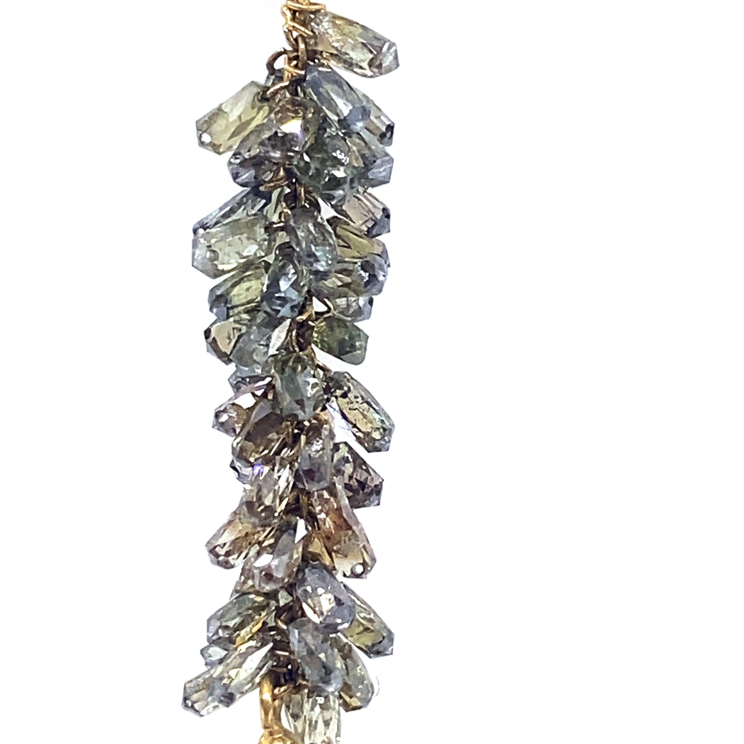 Women's 7.46 Carat Pear Shaped Emeralds Dangle Earrings with Diamonds For Sale