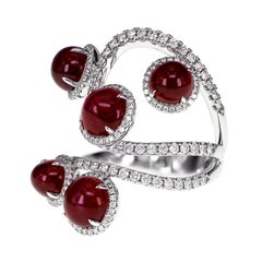 7.46 Carat Ruby and Diamond Ring