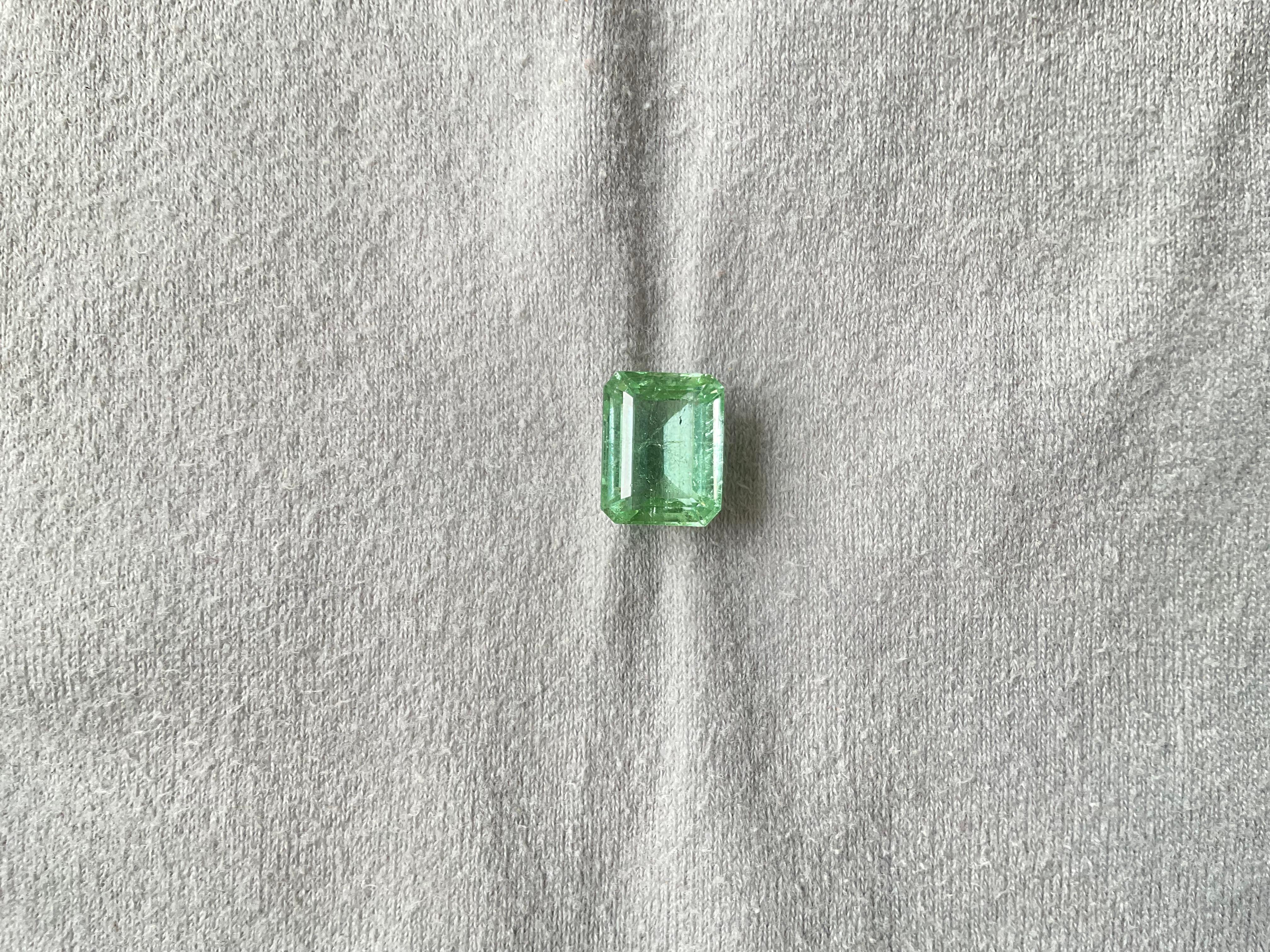 Pierre naturelle de 7.46 carats, tourmaline verte octogonale taillée à facettes de qualité supérieure

Pierre précieuse - Tourmaline
Poids - 7,46 carats
Forme - Octogone
Taille -  12.5x10x6 MM
Pièces - 1
