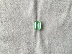 7.46 carats green Tourmaline octagon Faceted cut stone Top Quality Natural gem