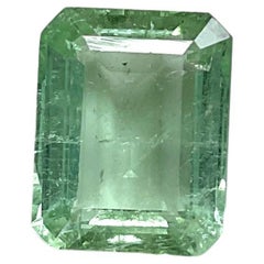 7.46 carats green Tourmaline octagon Faceted cut stone Top Quality Natural gem