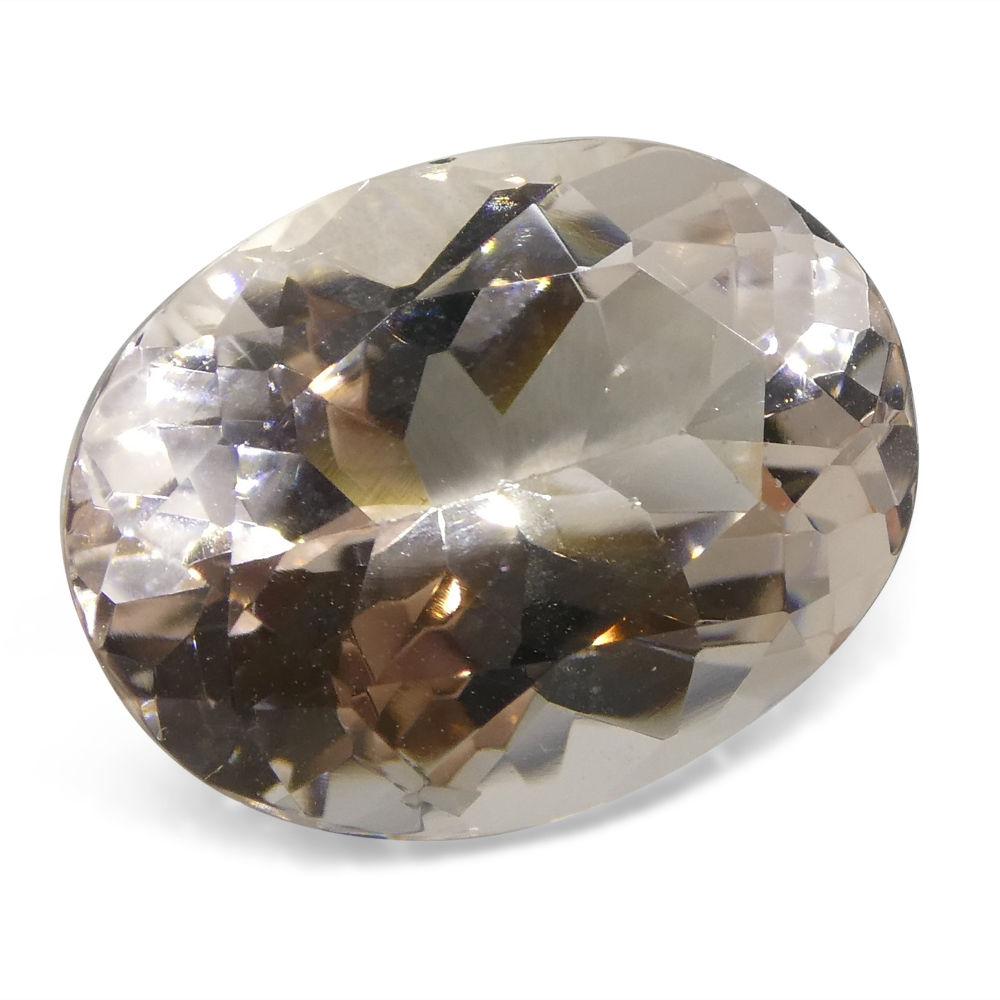 7.46 ct Oval Morganite For Sale 2