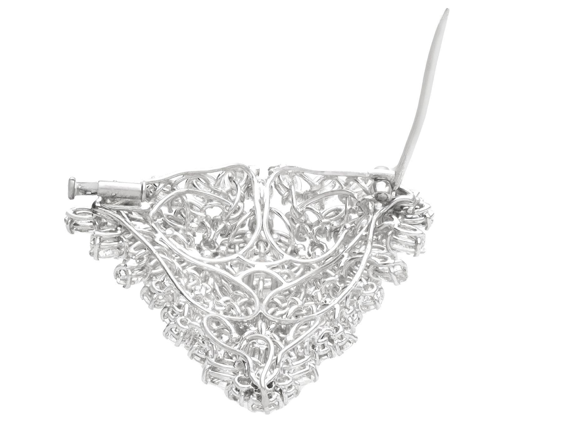 7,47 Karat sambischer Smaragd und 14,50 Karat Diamant-Brosche / Anhänger im Angebot 7