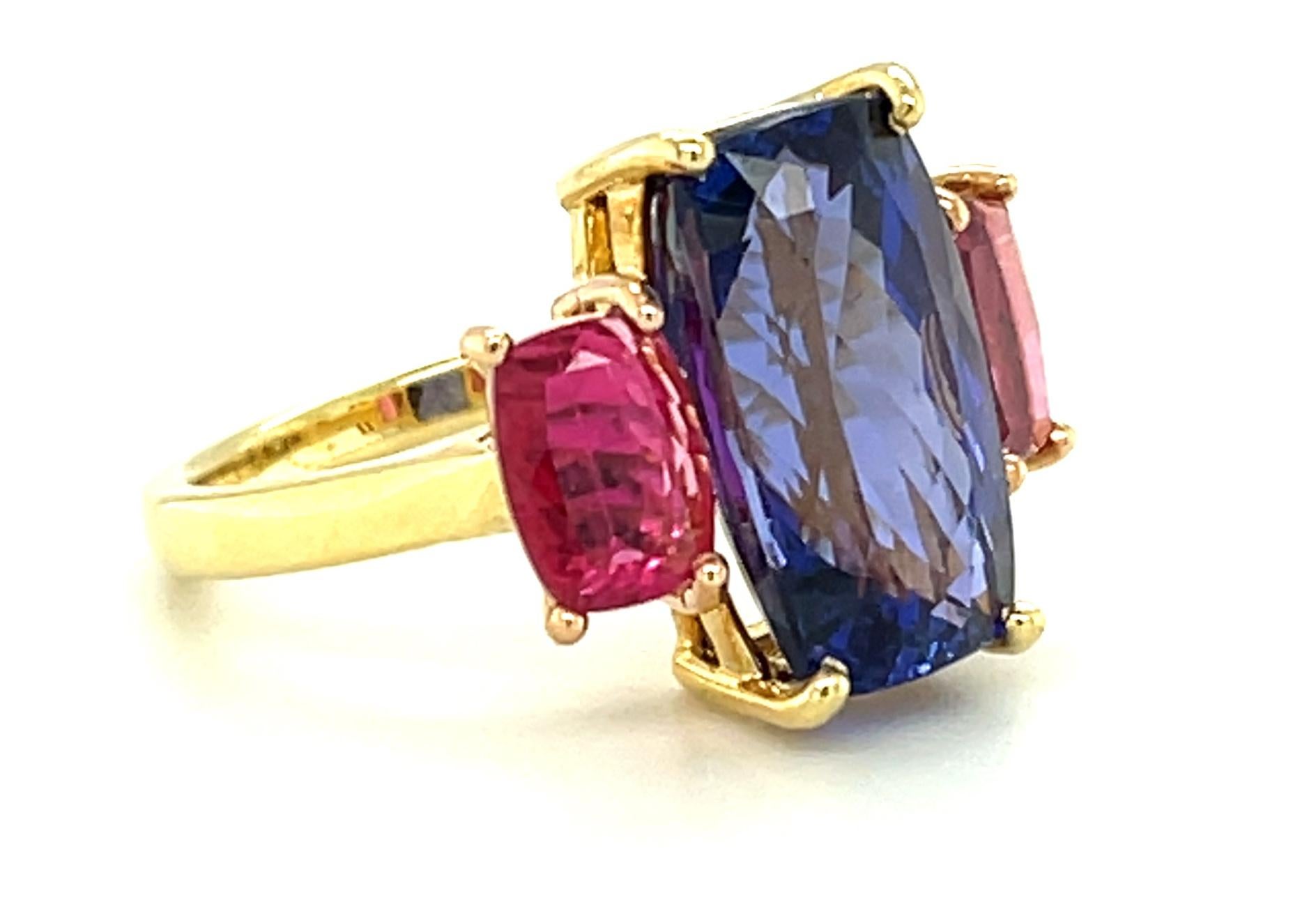 pink tanzanite ring