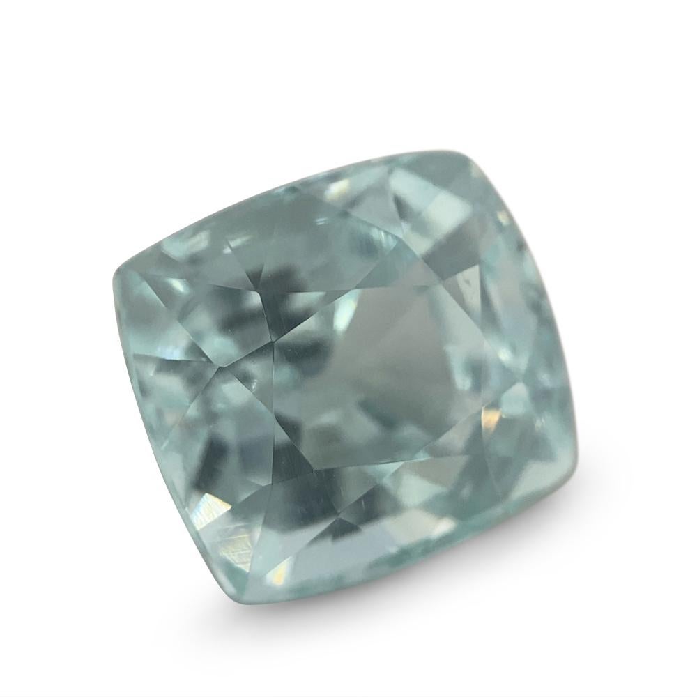 7.49ct Cushion Aquamarine In New Condition For Sale In Toronto, Ontario