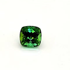 7.4ct Green Tourmaline Electric Color Cushion Cut