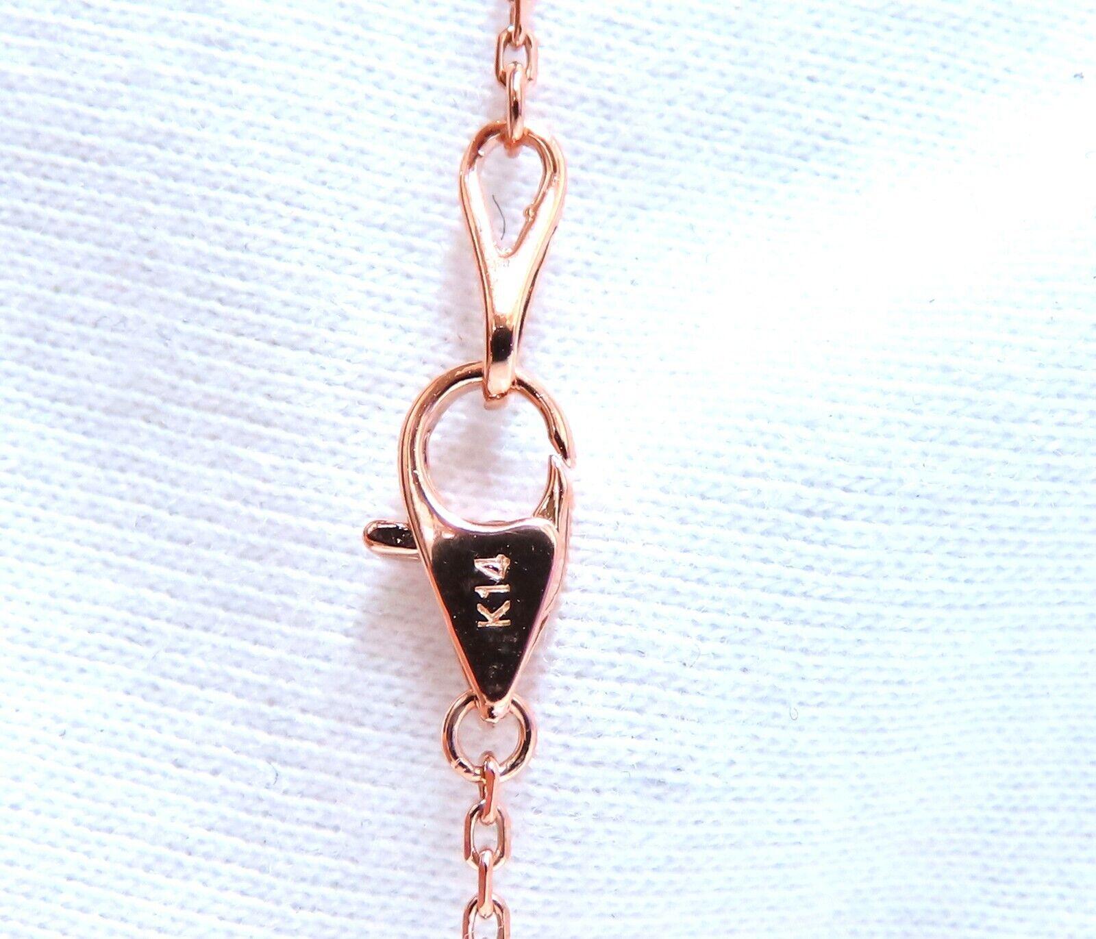 Women's or Men's .74ct Natural Diamonds Open Heart Necklace 14kt G/VS For Sale