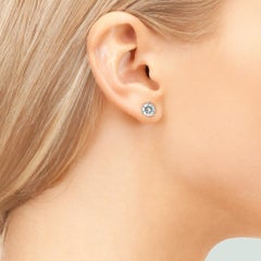 .74ctw Natural Diamond 14K Martini Stud Earrings