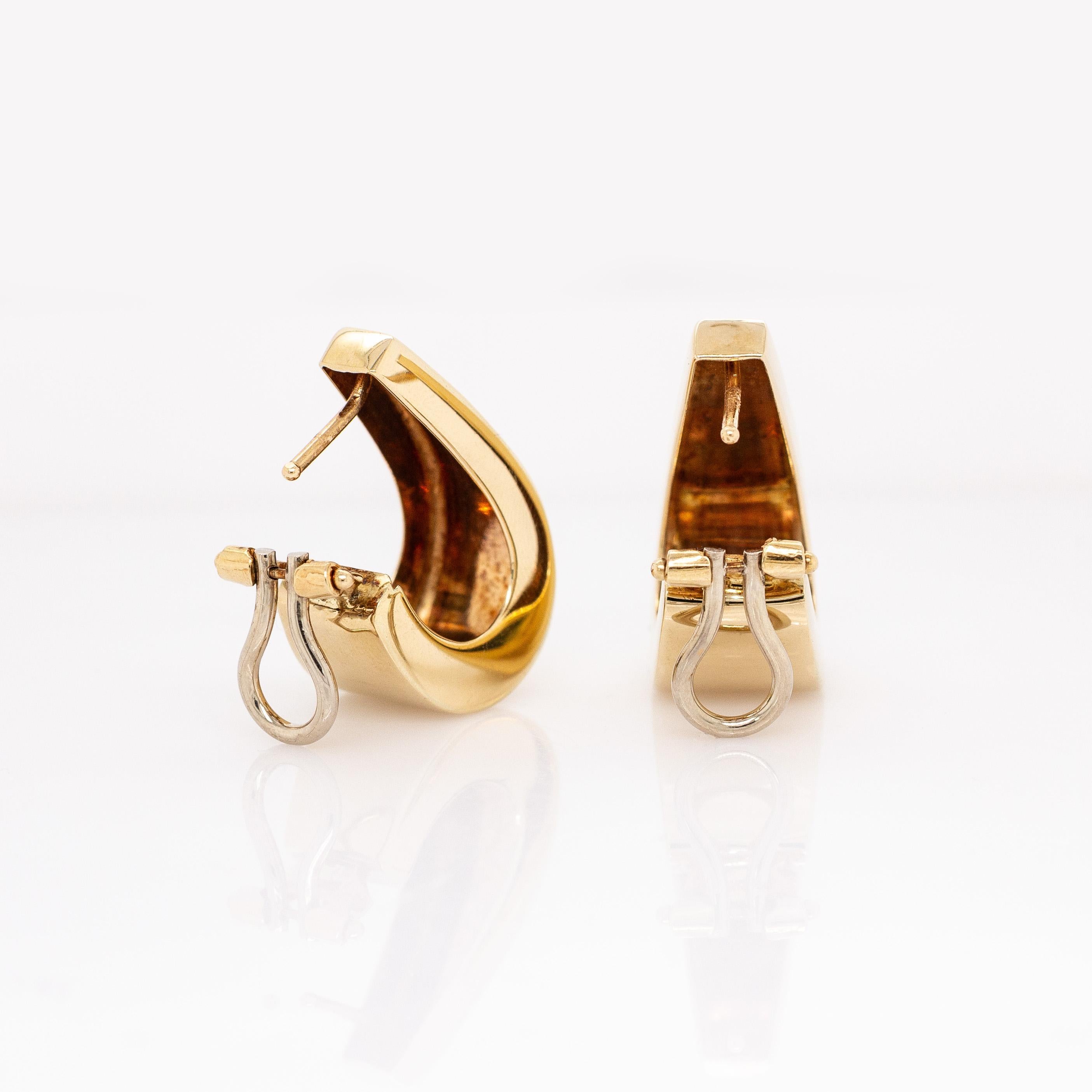 De las mujeres Pendientes de aro de 7,4 g: Oro amarillo macizo de 14k en venta