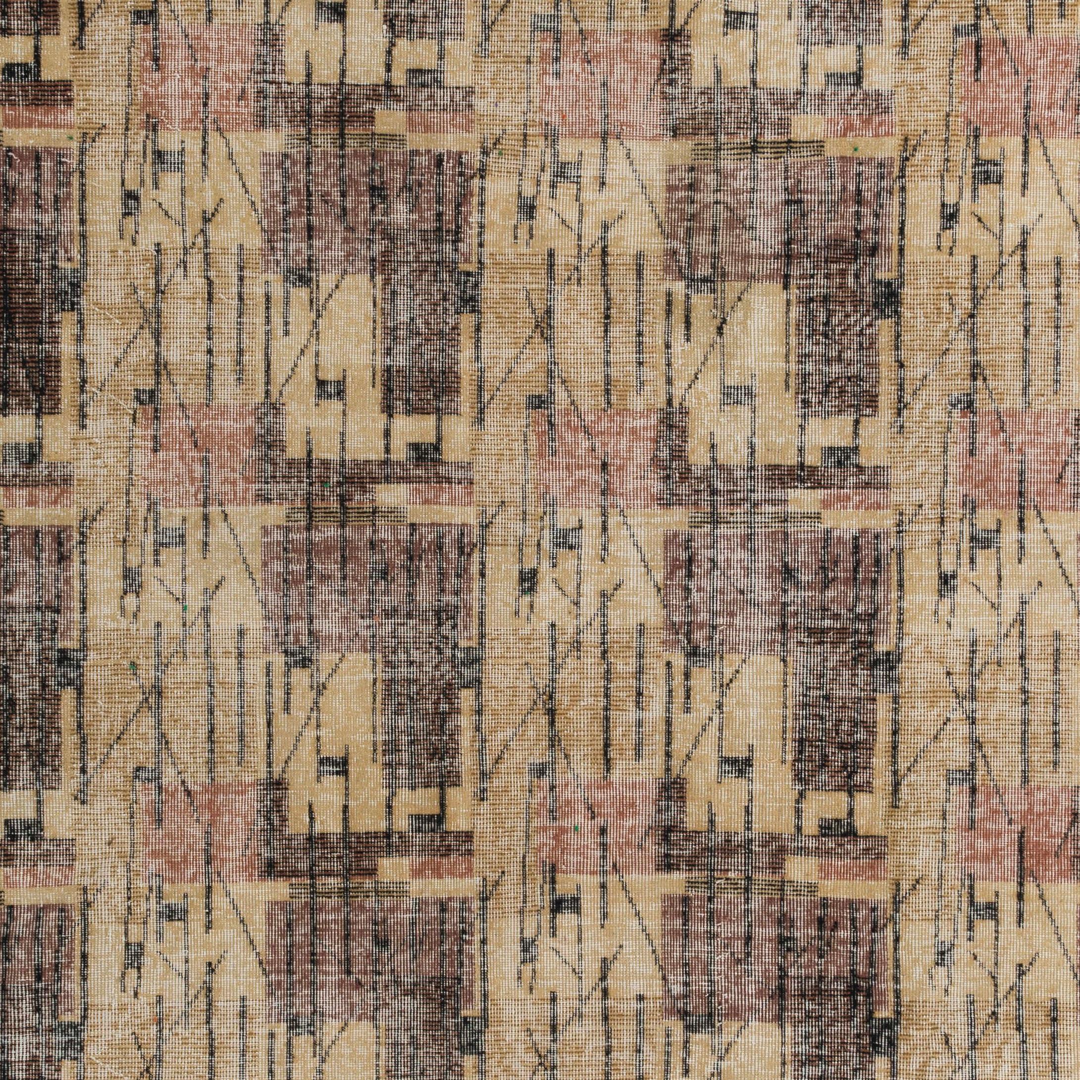 Alfombra turca Vintage de mediados de siglo diseñada por Zeki Muren en Bueno estado para la venta en Spring Valley, NY