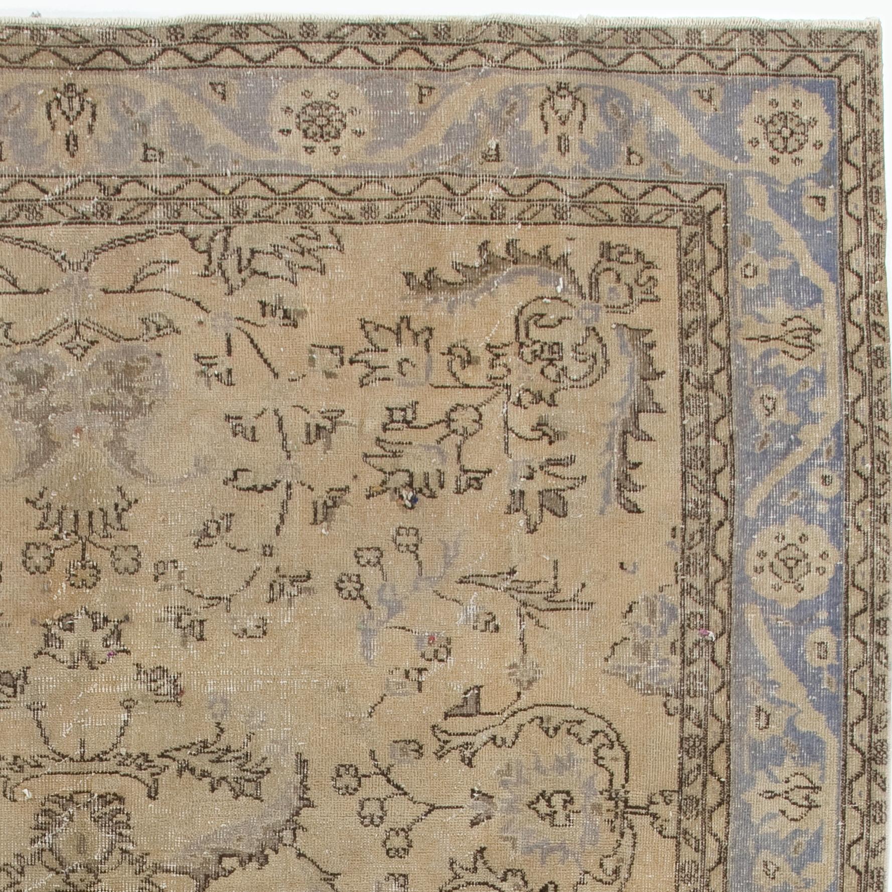 muted oushak rug