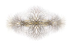 74"x42" Wall Sculpture in Bronze, Brass, and Stainless #595a