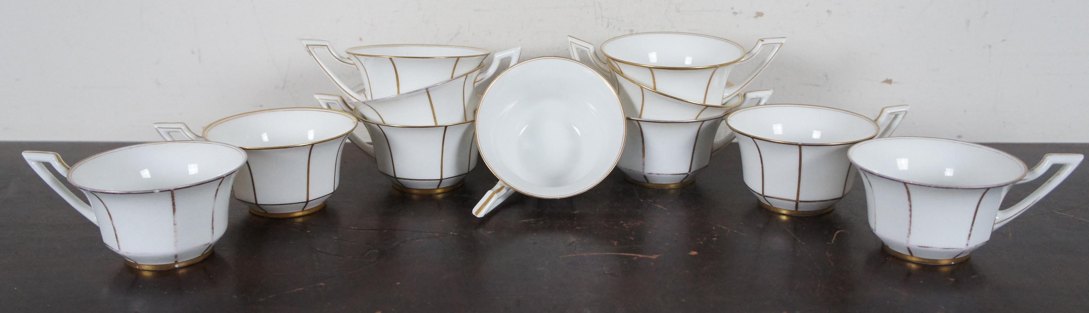 19th Century 75 Antique French Jean Pouyat Limoges Porcelain China Dinner Service Set POY254