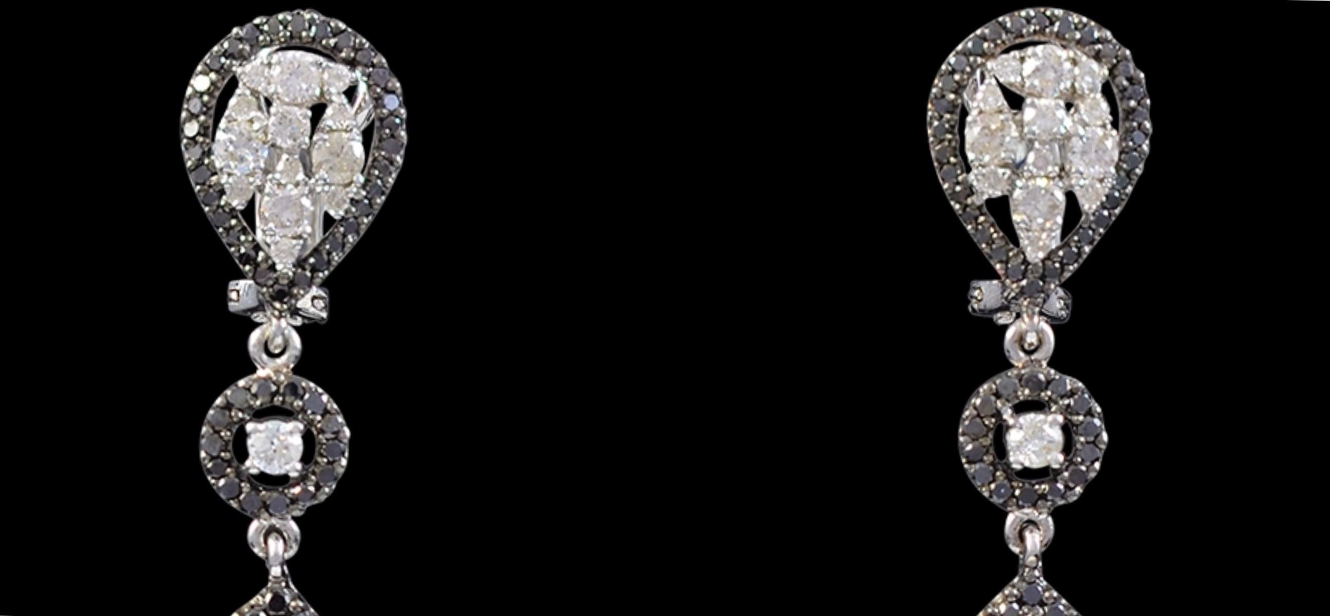 GIA Certified 6 Ct Zambian Pear Shape Emerald Diamond Drop Earrings 18Kt W Gold For Sale 5