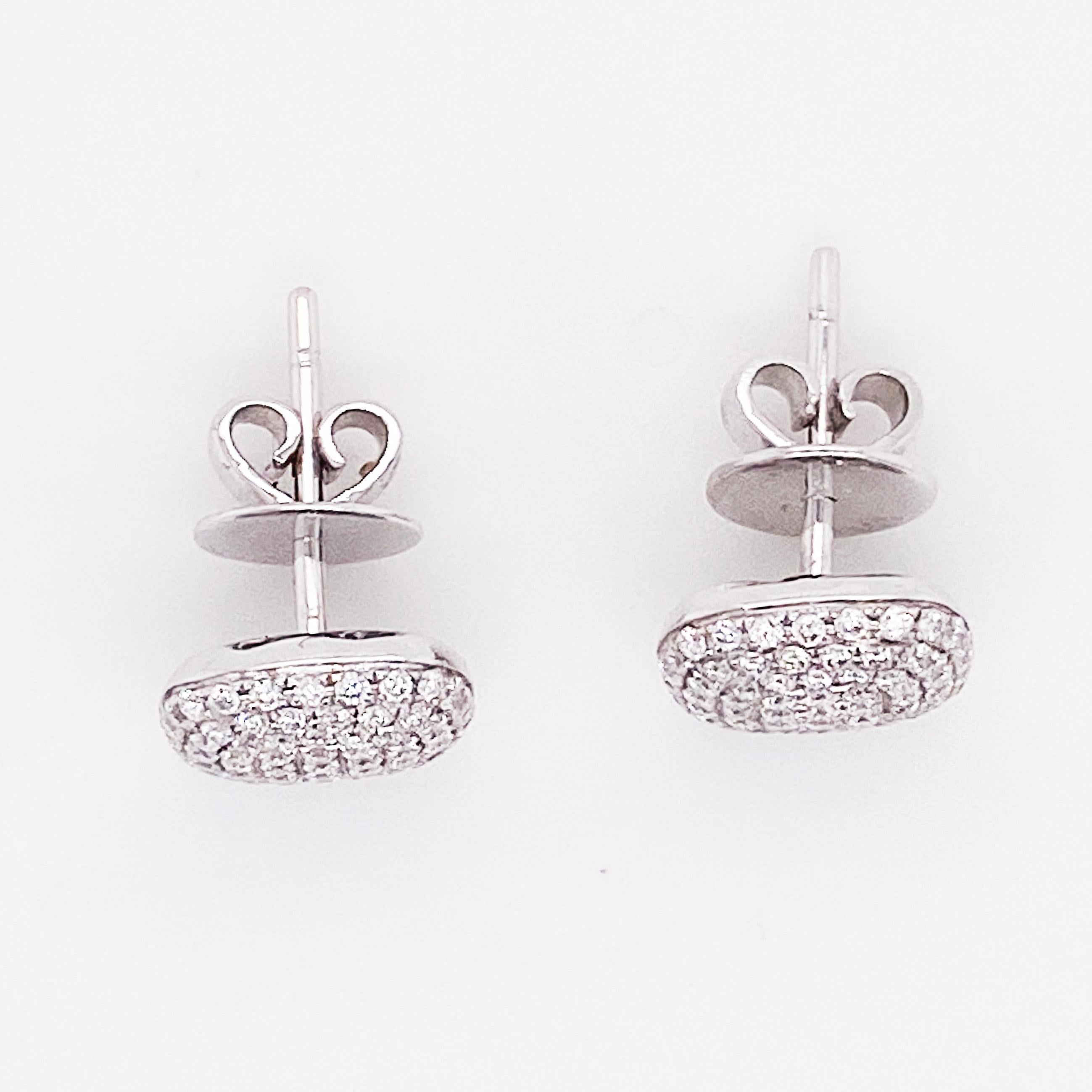 white gold stud earrings