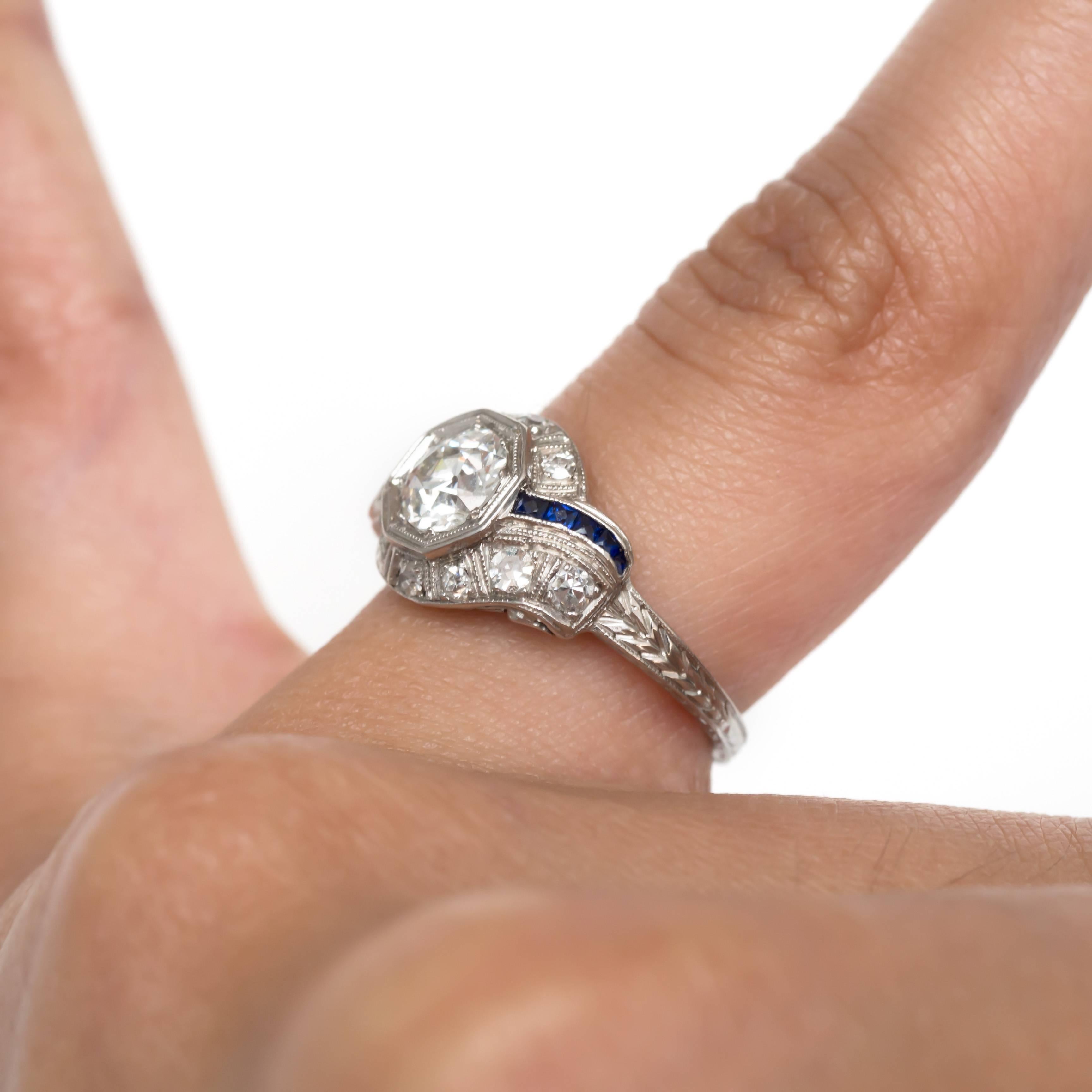 .75 Carat Diamond Platinum Diamond Engagement Ring 1