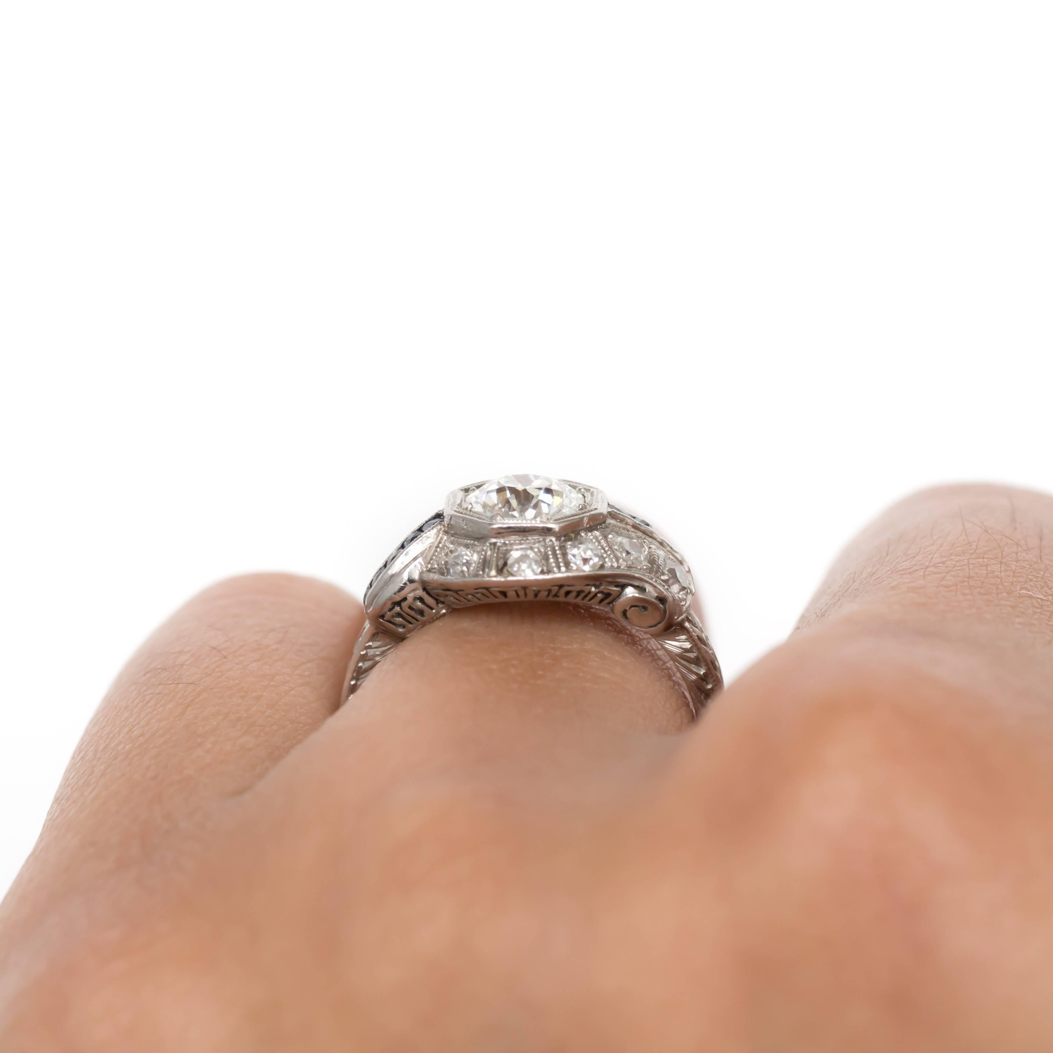 .75 Carat Diamond Platinum Diamond Engagement Ring 2