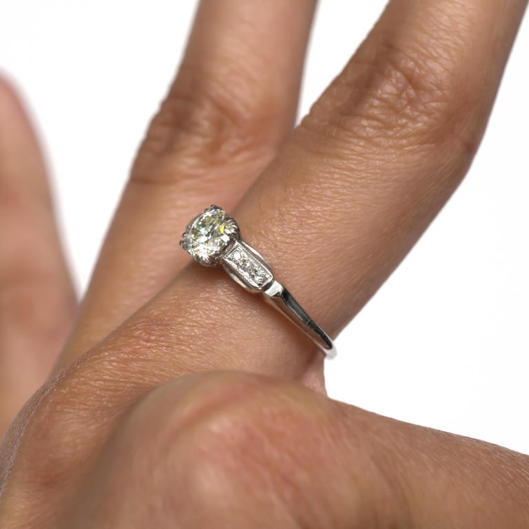 .75 Carat Diamond Platinum Engagement Ring For Sale at 1stDibs .75