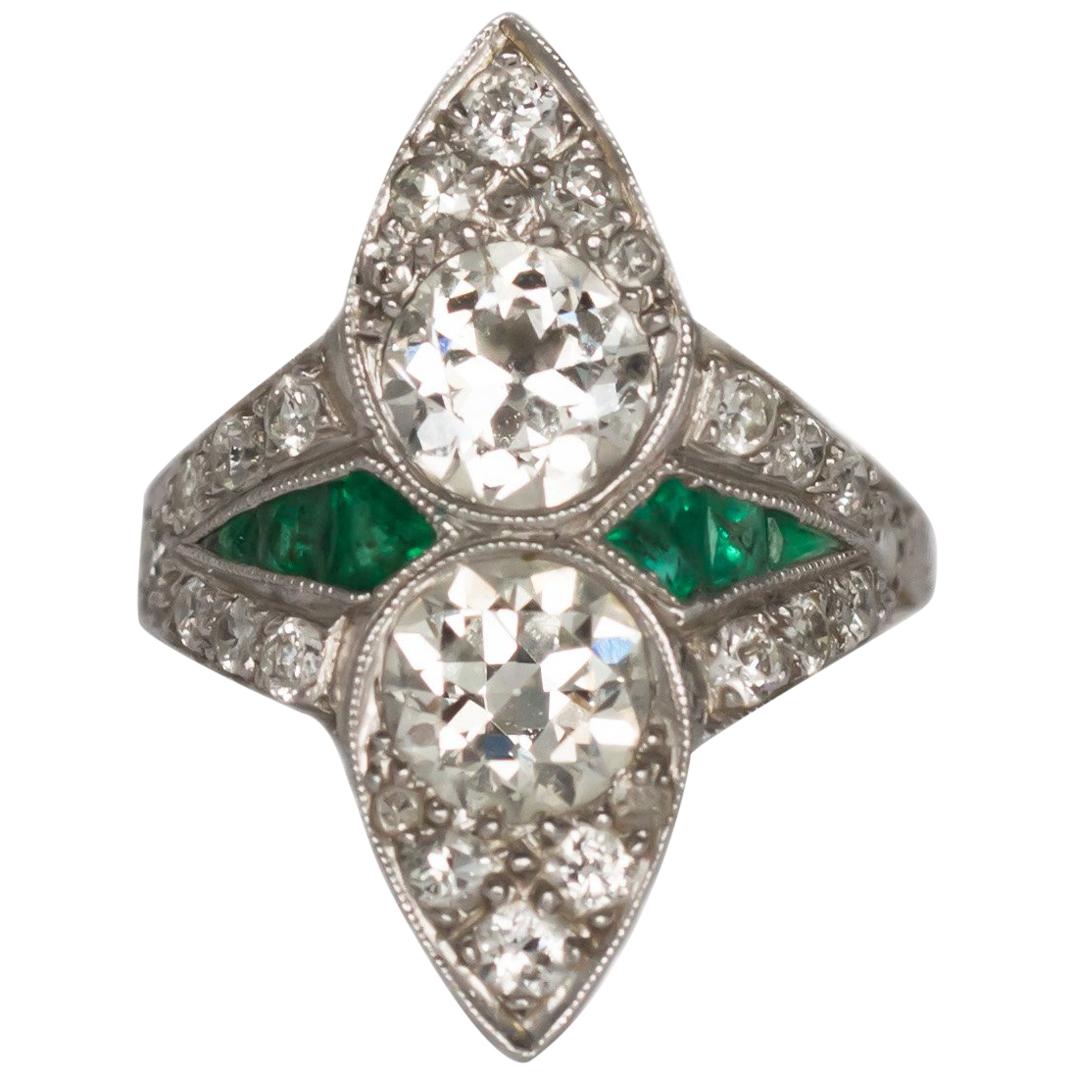 0,75 Karat Diamant-Platin-Verlobungsring im Angebot