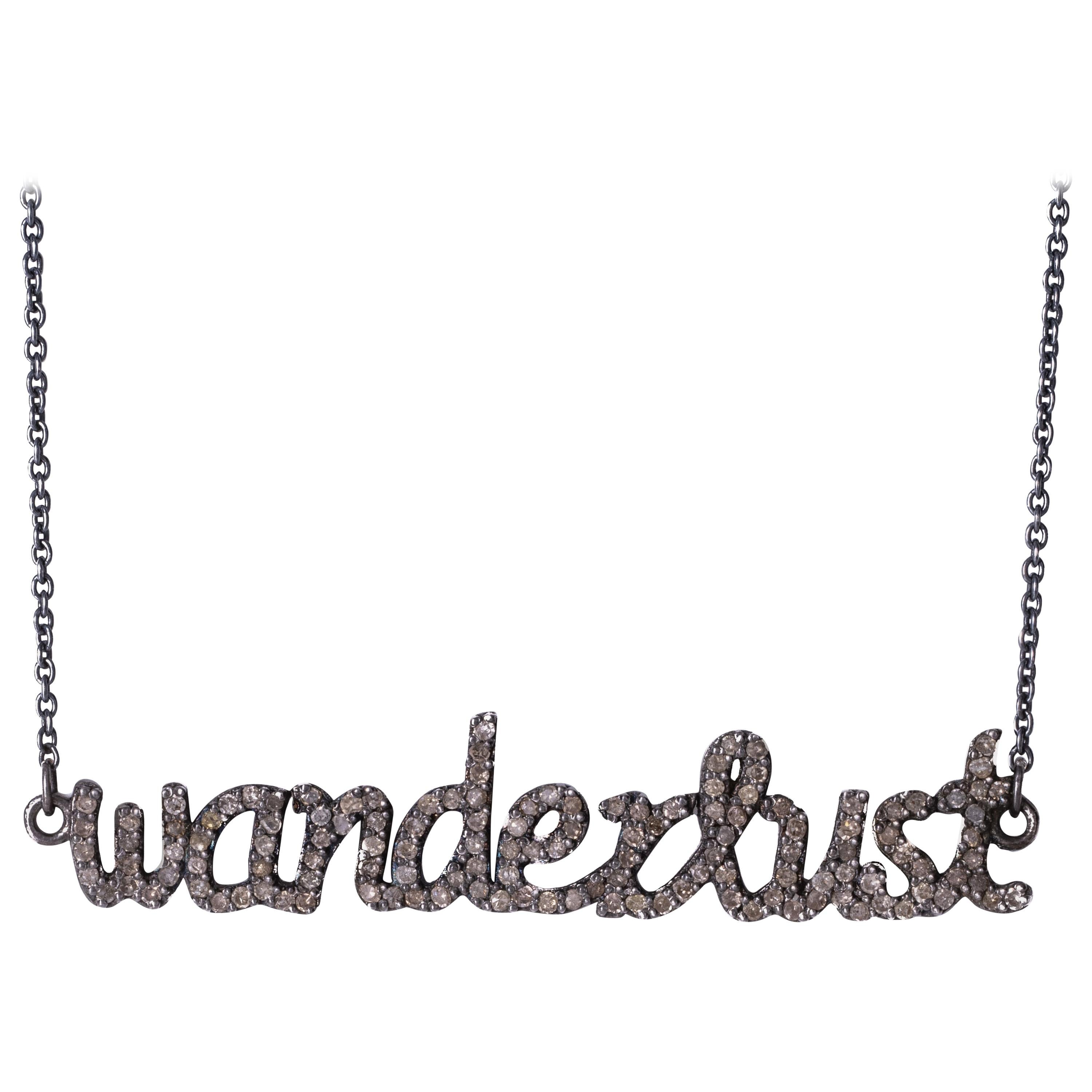 .75 Carat Diamond 'Wanderlust' Charm Necklace in Sterling Silver