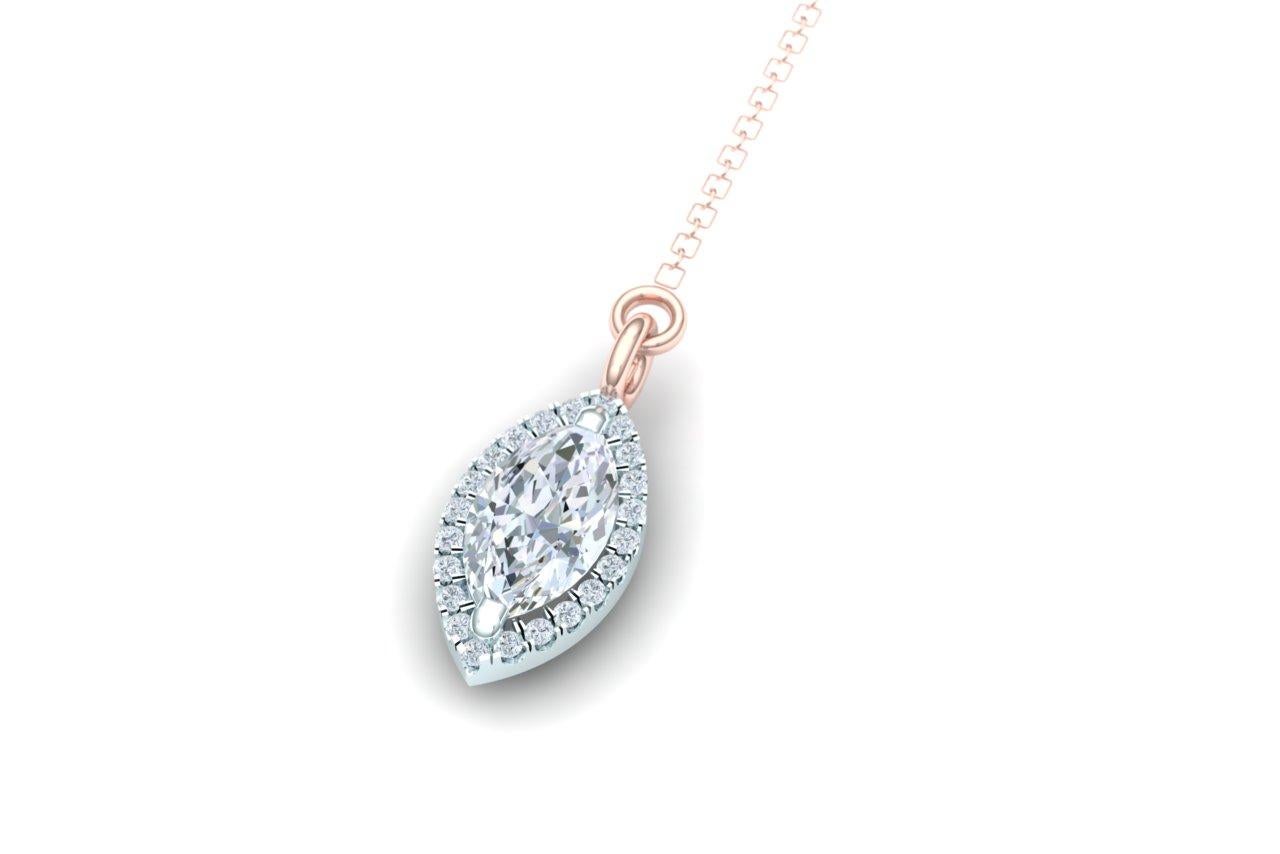 .75 carat diamond solitaire necklace