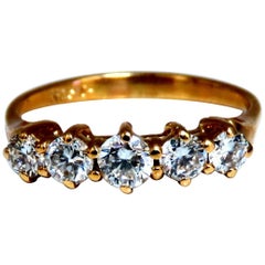 .75 Carat Natural Round Diamonds Calibrated Band 14 Karat G/Vs*
