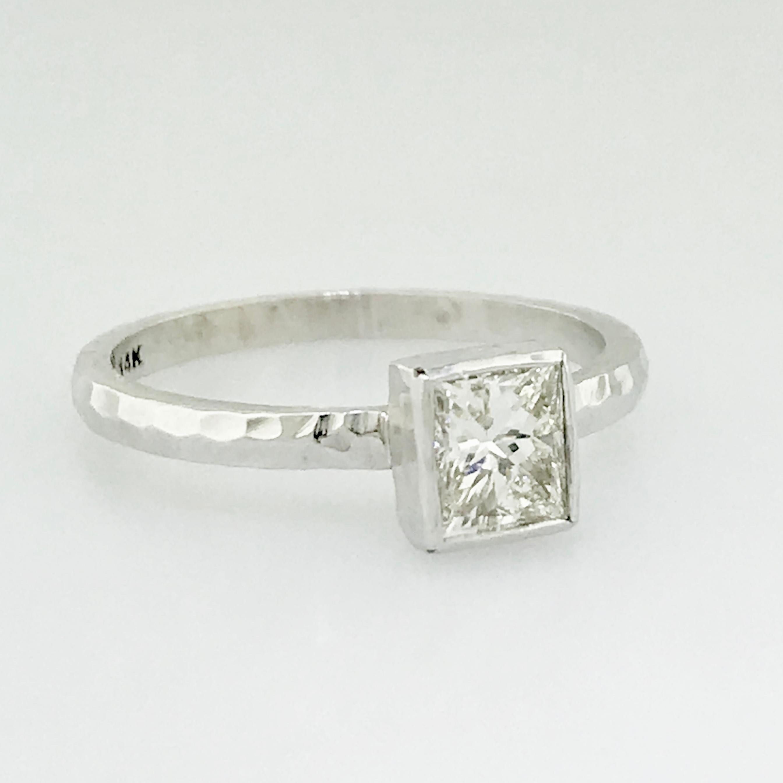 .75 carat princess cut diamond ring