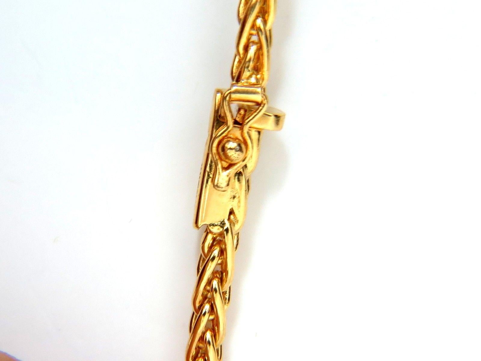 .75 Karat Runder Brillant Diamanten Dangling Bolo Krawatte Form Halskette 18 Karat G/VS im Angebot 1