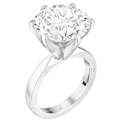 7.5 Carat Round Brilliant Statement Brilliant White / D color FL/IF Diamond Ring