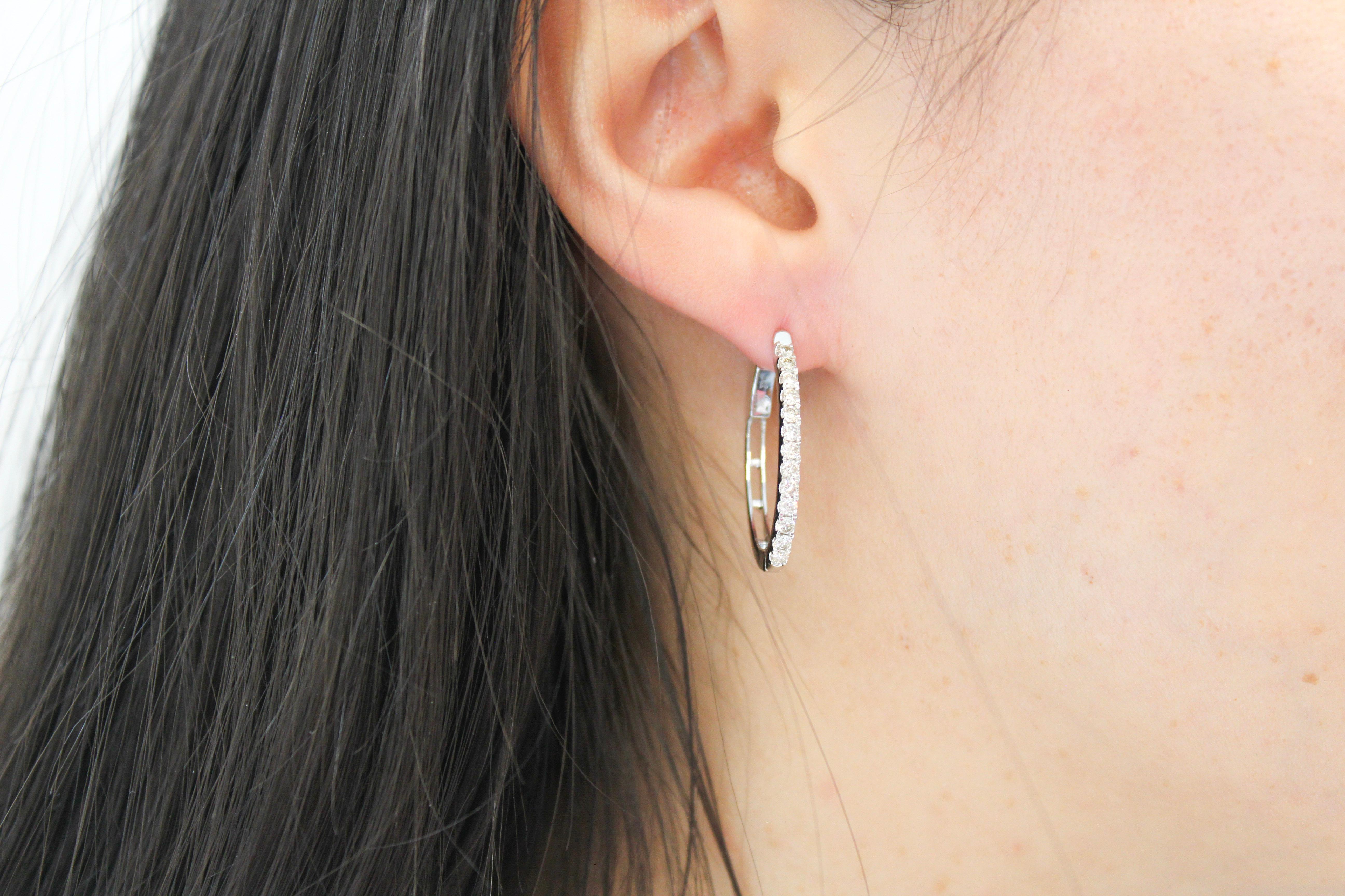 pandora droplet hoop earrings