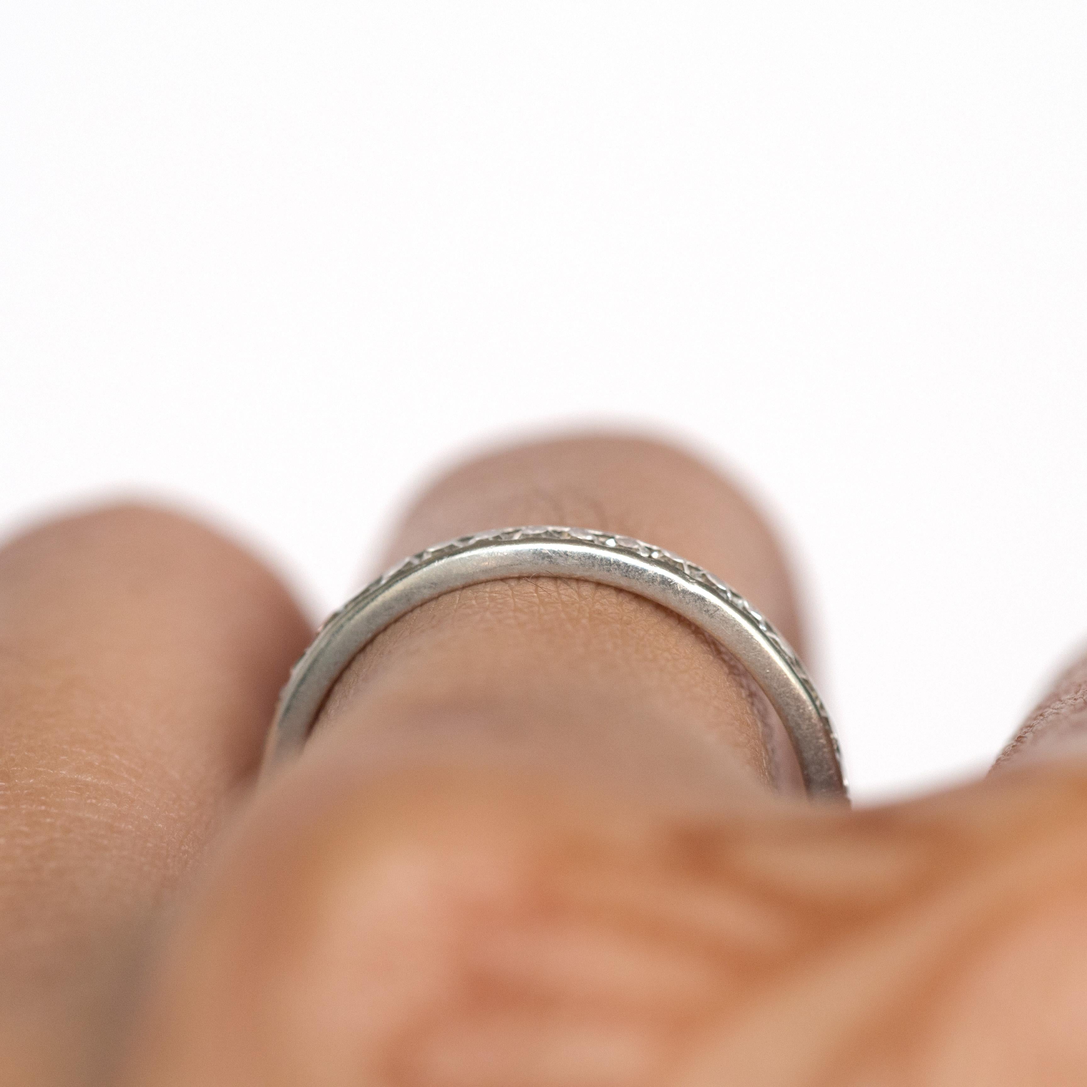 .75 Carat Total Weight Diamond Platinum Wedding Band 1