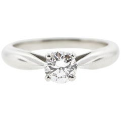 .75 D Color Internally Flawless GIA Reverse Taper Diamond Engagement Ring