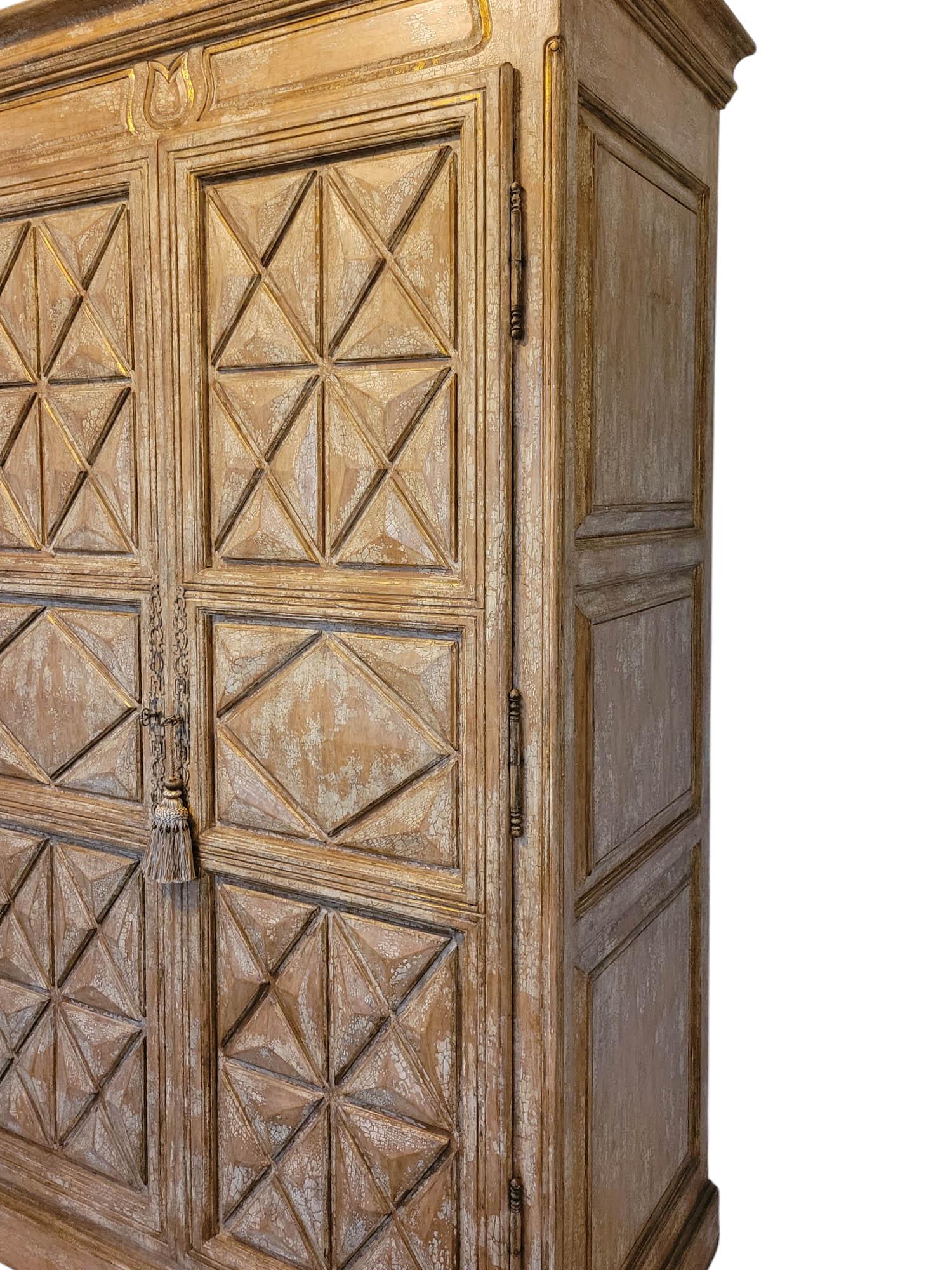 Armoire moderno in stile rustico alto 7,5 piedi in vendita 1