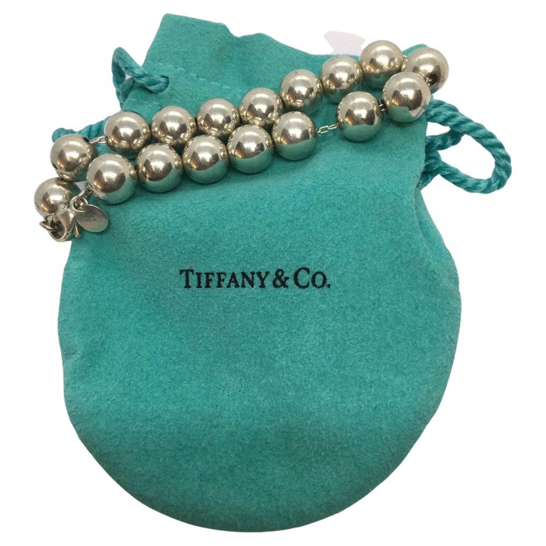 Tiffany and Co HardWear Ball Bracelet Sterling Silver Bead For Sale at