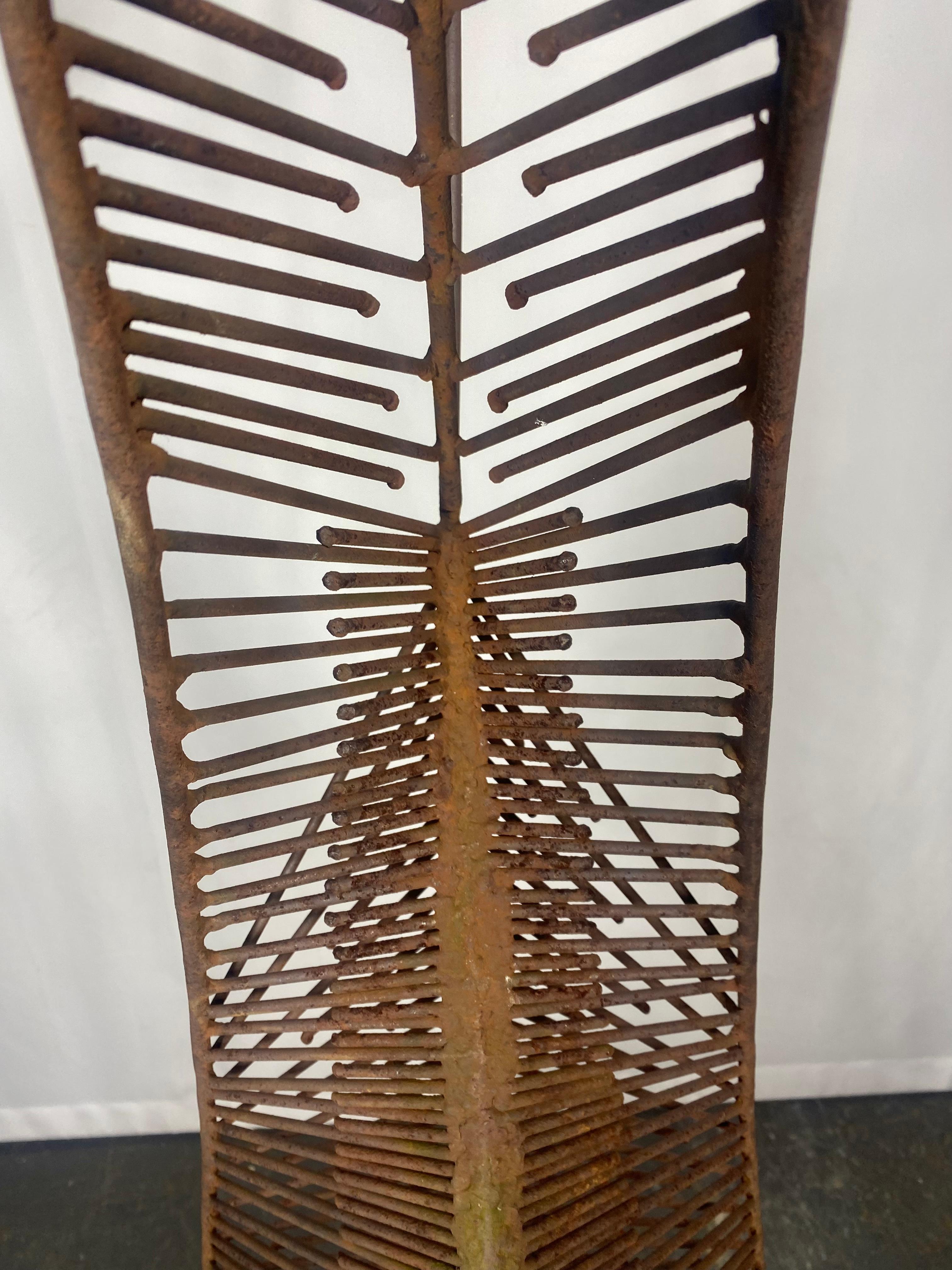 American 7.5' Modernist Abstract Welded Iron 