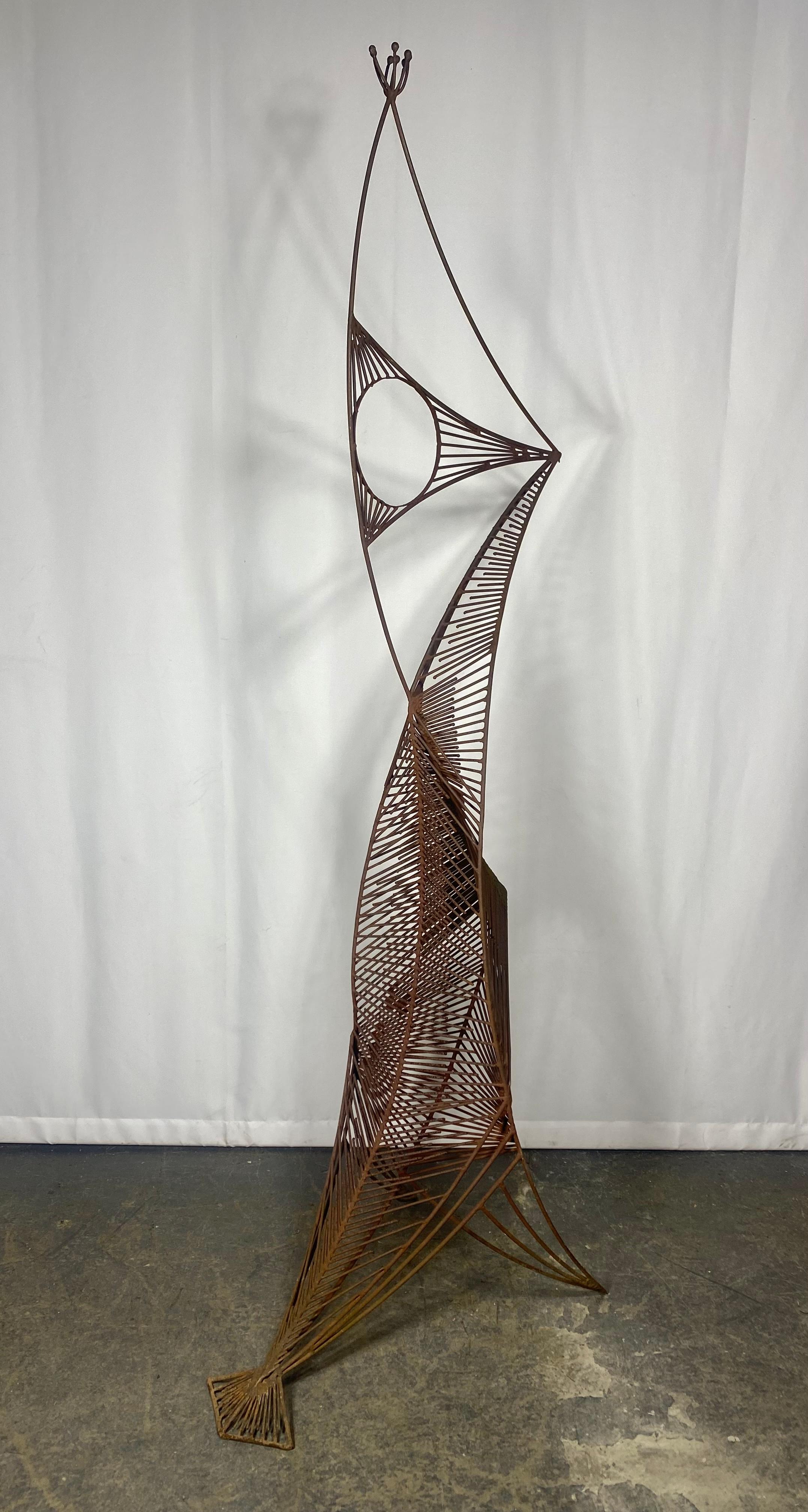 7.5' Modernist Abstract Welded Iron 