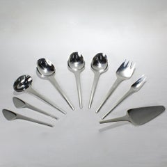 75 uds. Georg Jensen Caravel Cubiertos de plata de ley Vajilla para 12